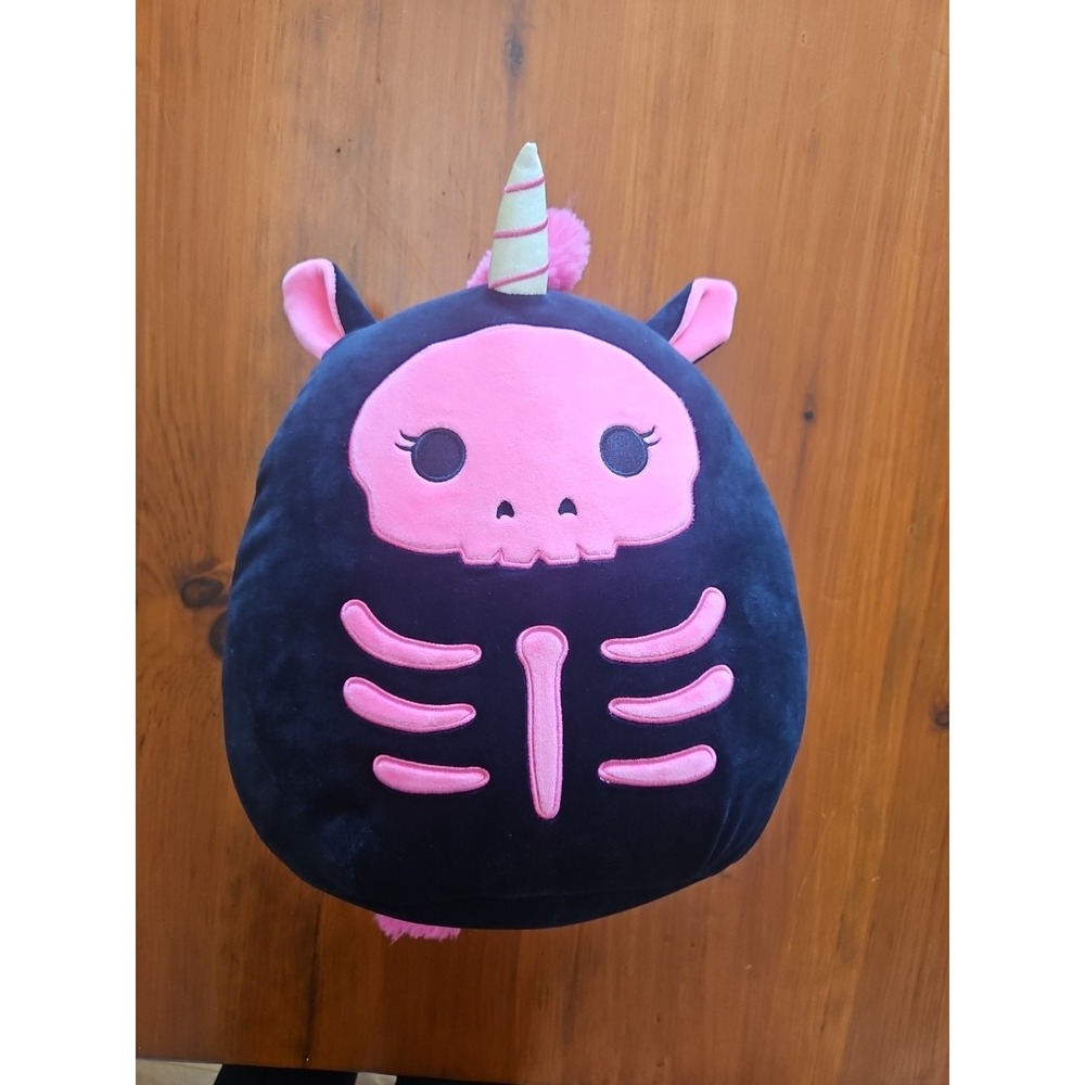 Squishmallows Kellytoy 12 Inch Sketlana Pink And Black Unicorn Plush Toy‎ RARE